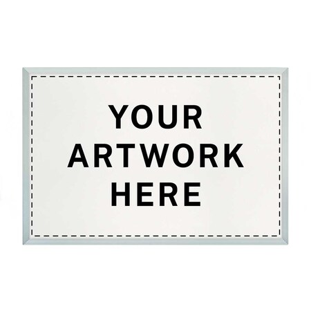 United Visual Products Drop-In Shadowbox, 12"x18", Light Oak/Apri UVSB1218-LTOAK-APRICOT
